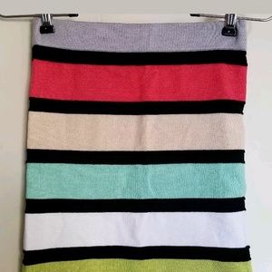 Womens Color Block Skirt
